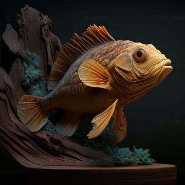 3D model Mikrogeophagus (STL)